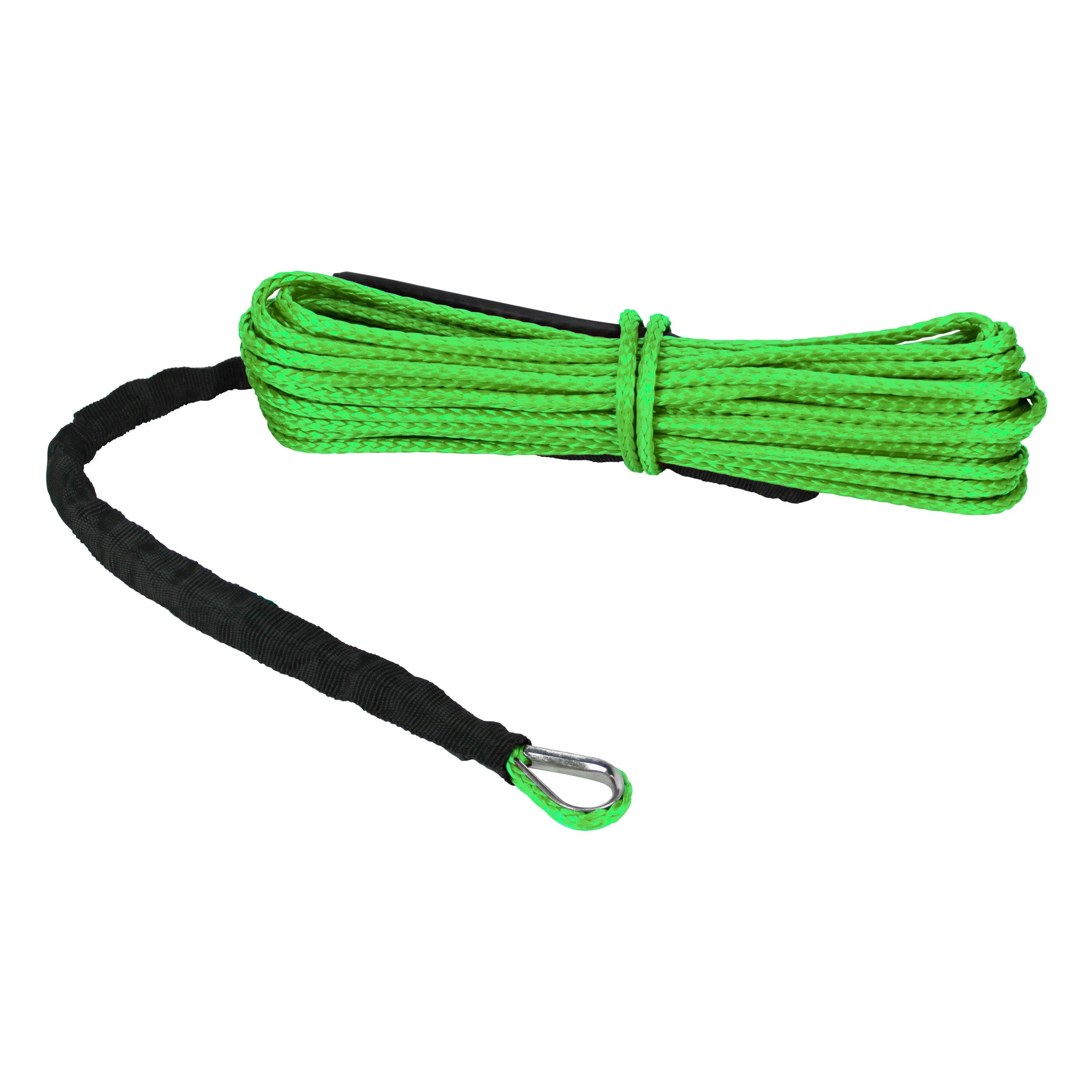 Extreme Max 5600.3224 "The Devil\'s Hair" Synthetic ATV / UTV Winch Rope - Lime Green