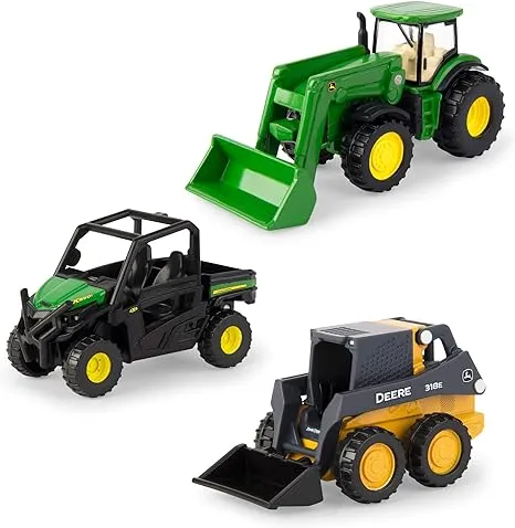 John Deere Diecast 3-pack ERTL IRON Sealed-\xa0RSX Gator, 318E, &amp; 8400R