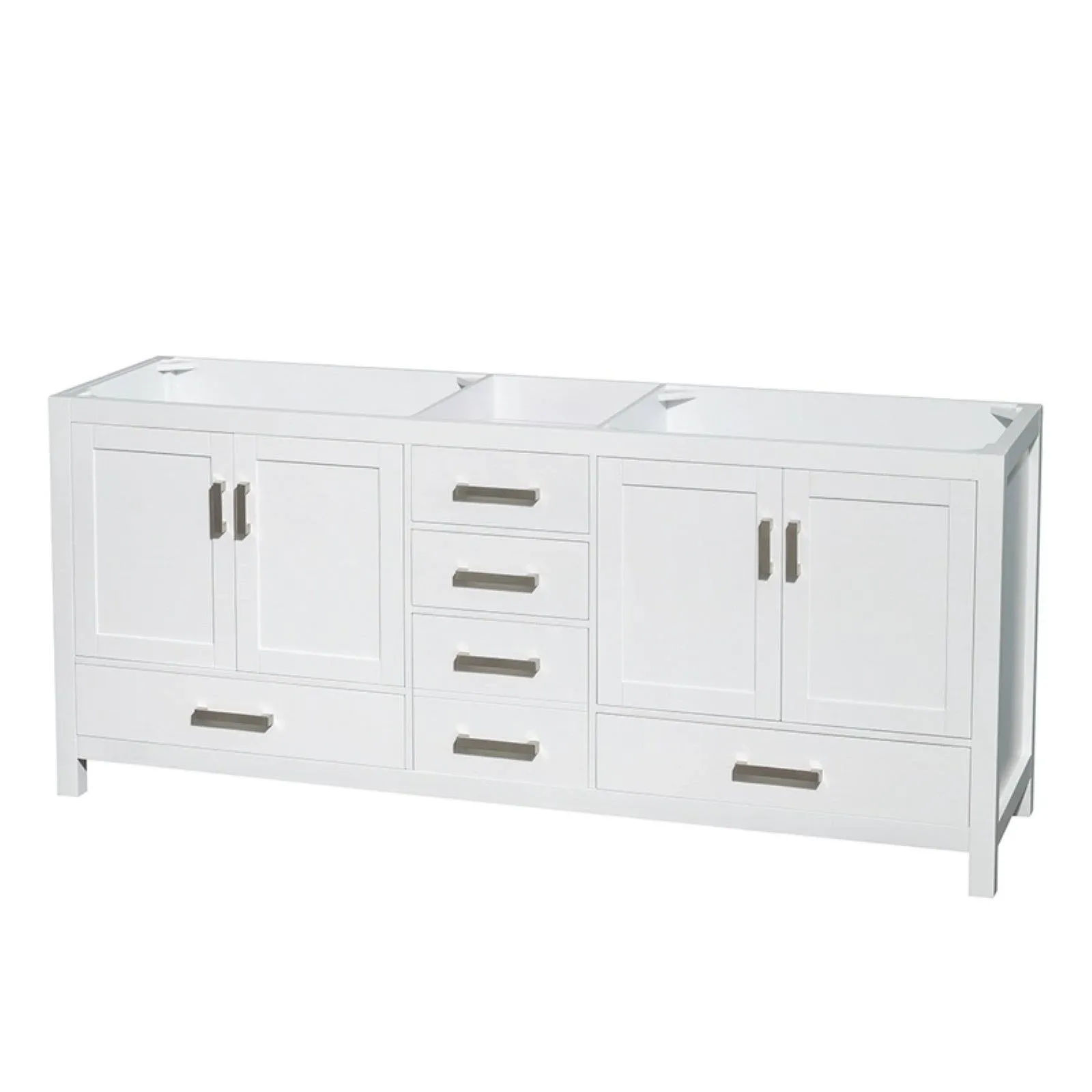 Wyndham Collection Sheffield 80" Double Bathroom Vanity