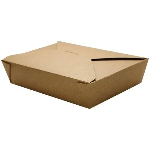 Karat 54 fl oz Fold-To-Go Box #2, Kraft - 200 Pcs