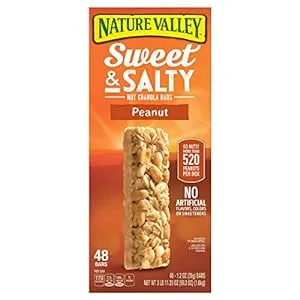 Nature Valley Sweet & Salty Nut Granola Bars, Peanut - 48 count, 1.2 oz bars