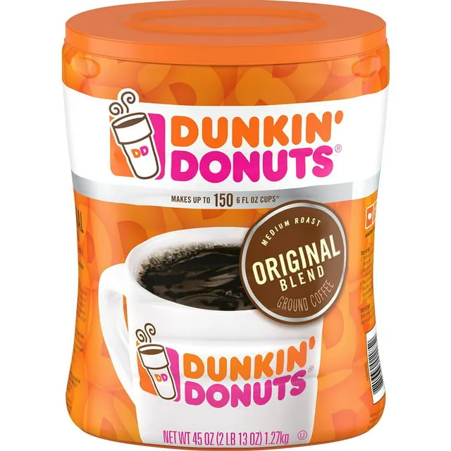 Dunkin' Donuts Original Blend Ground Coffee, Medium Roast (45 Ounce)