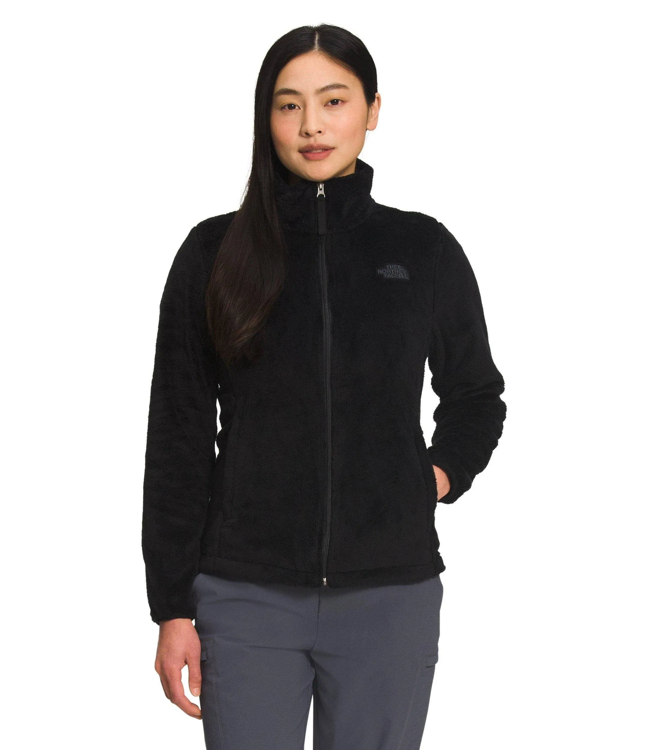 THE NORTH FACE Women's Osito Full Zip Fleece Jacket (Standard and Plus Size), TNF Black, Small