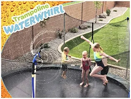 ThrillZoo - WaterWhirl – Rotating Trampoline Sprinkler - Attach to Net Enclosure