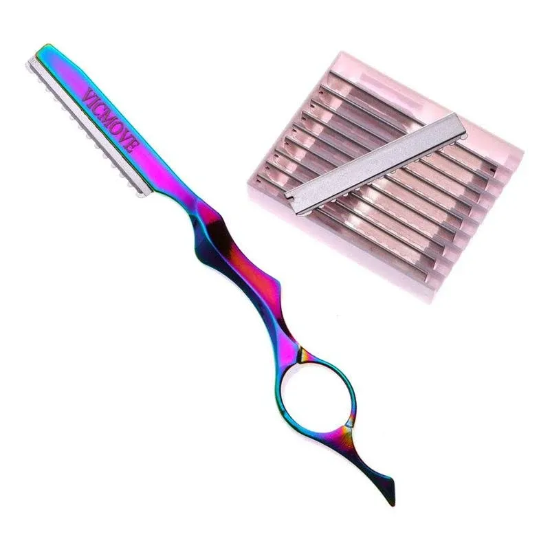 Professional Hair Styling Thinning Texturizing Cutting Feather Razor + 10 ...