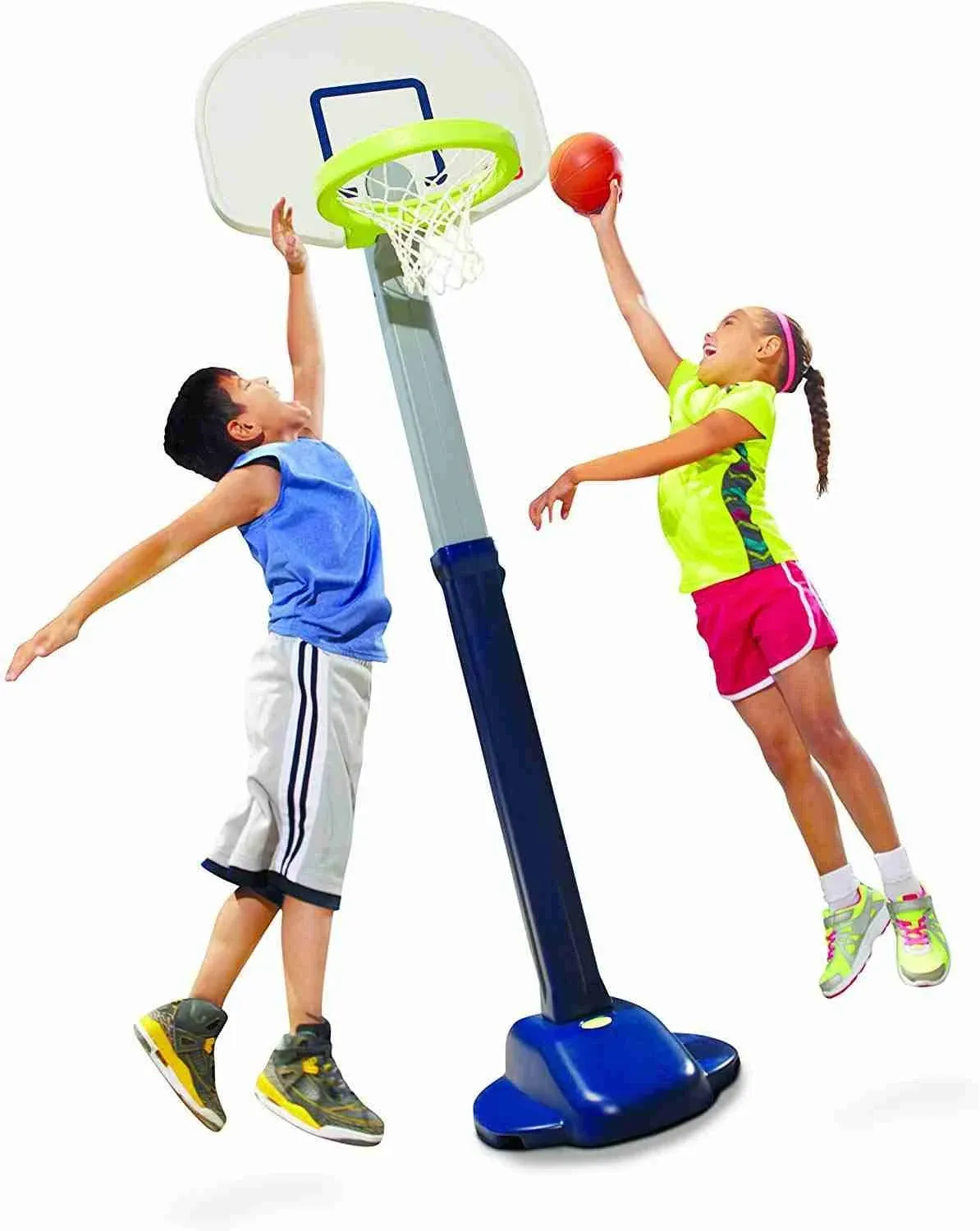 Little Tikes Adjust and Jam Pro Basketball Set Blue