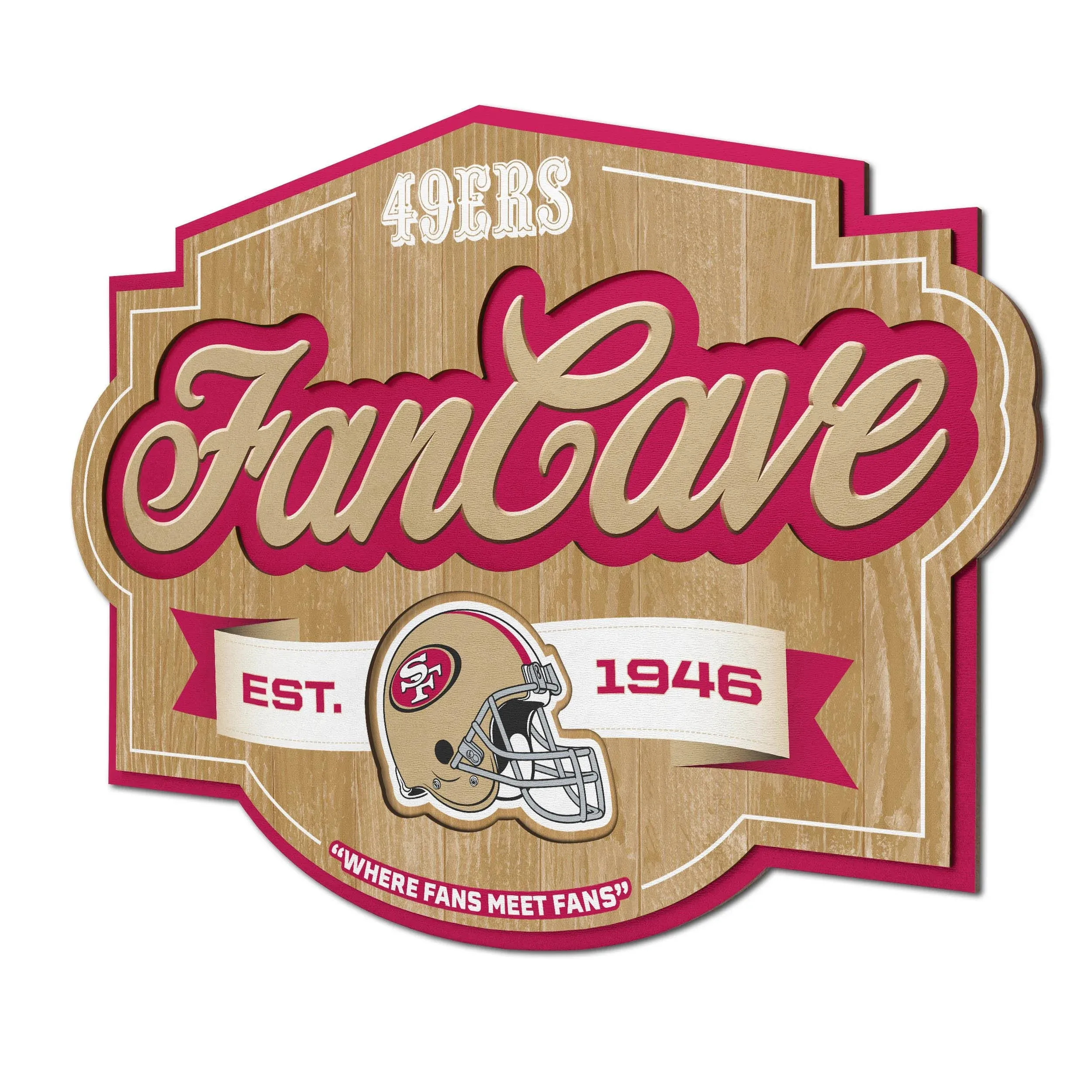 YouTheFan NFL San Francisco 49ers Fan Cave Sign