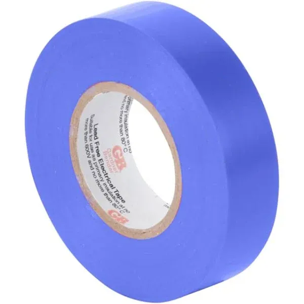 Electrical Tape, Roll, Blue, 66 ft.