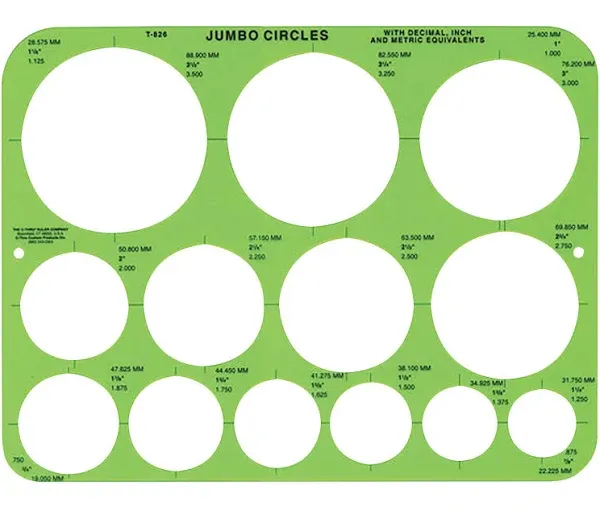 Westcott Circles Template, Jumbo