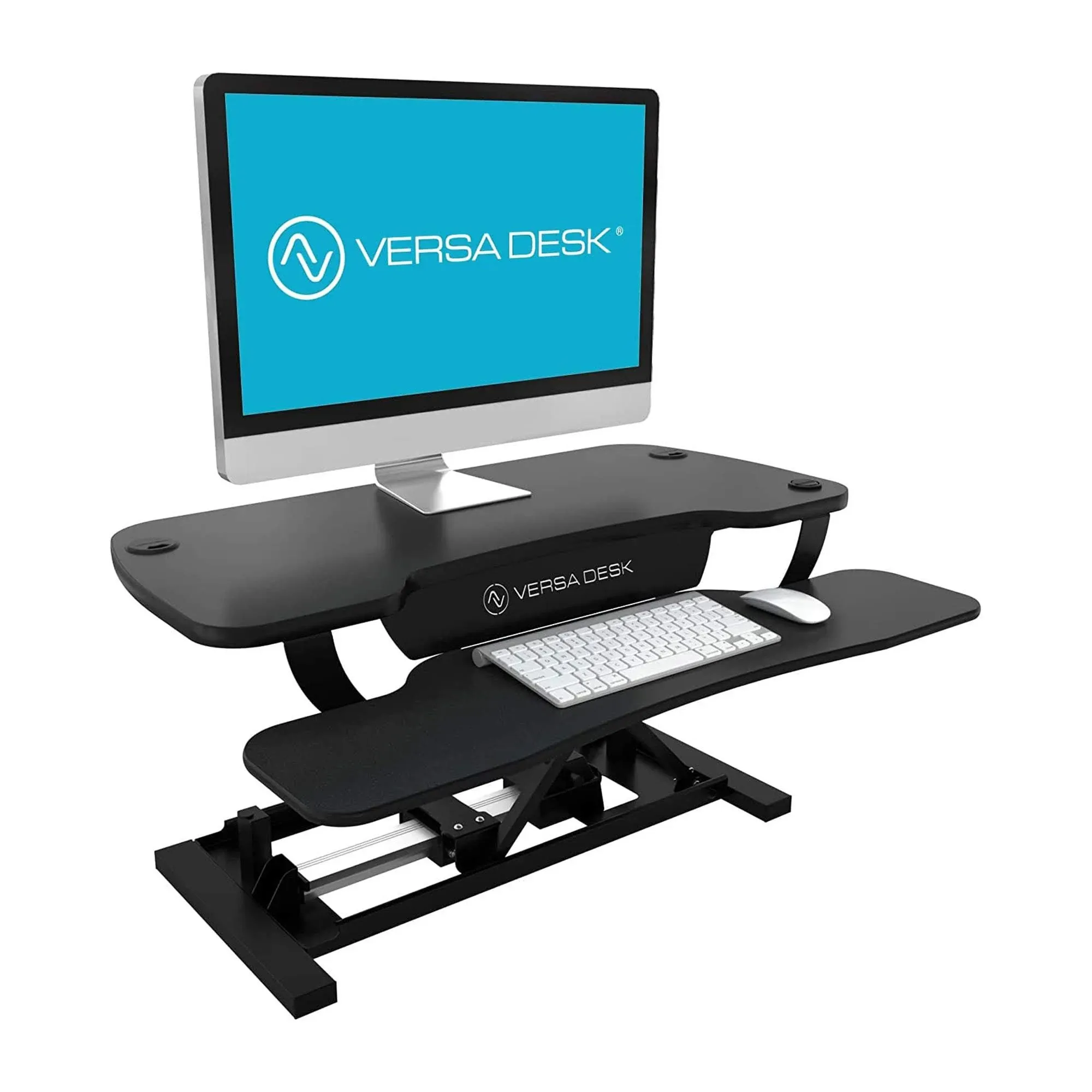 VERSADESK PowerPro 40"W Electric Adjustable Standing Desk Converter, Black (SP7644024-00-01)