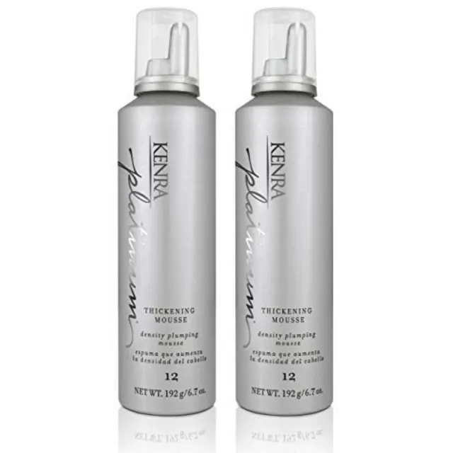 Kenra Platinum Thickening Mousse 12 | Volumizing Styler | Adds Fullness & Body | Humidity Protection Up To 48 hours | Density Plumping up tp 150% | Thermal Protection | All Hair Types