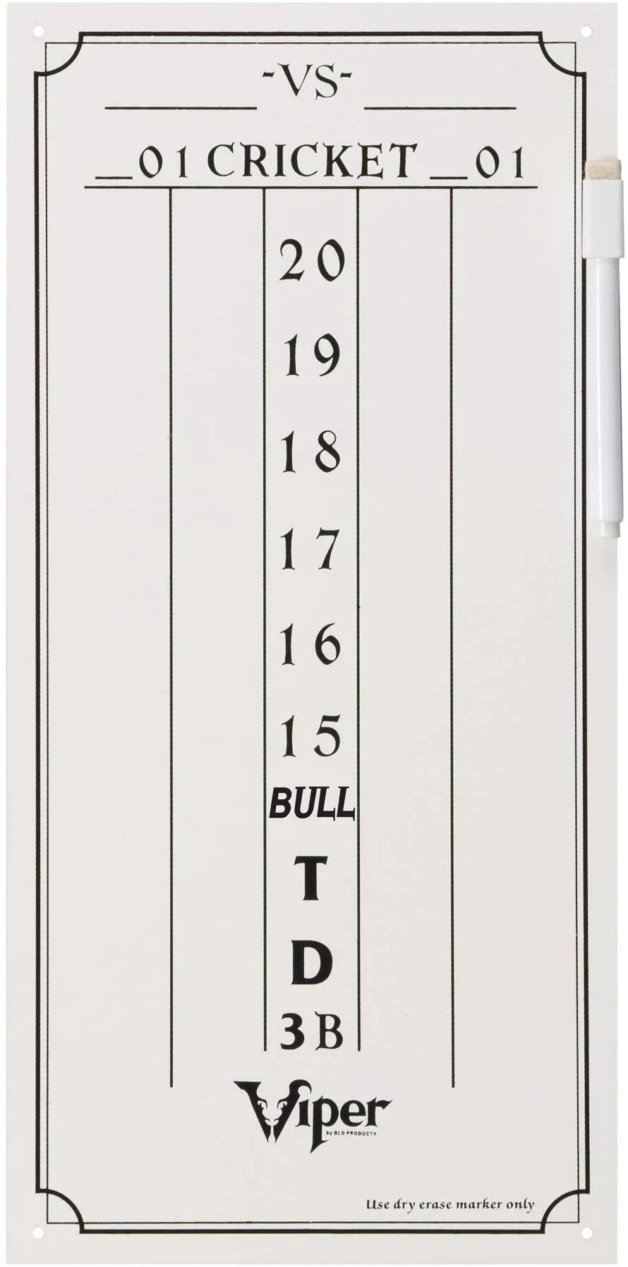 Viper Small Cricket Dry Erase Scoreboard