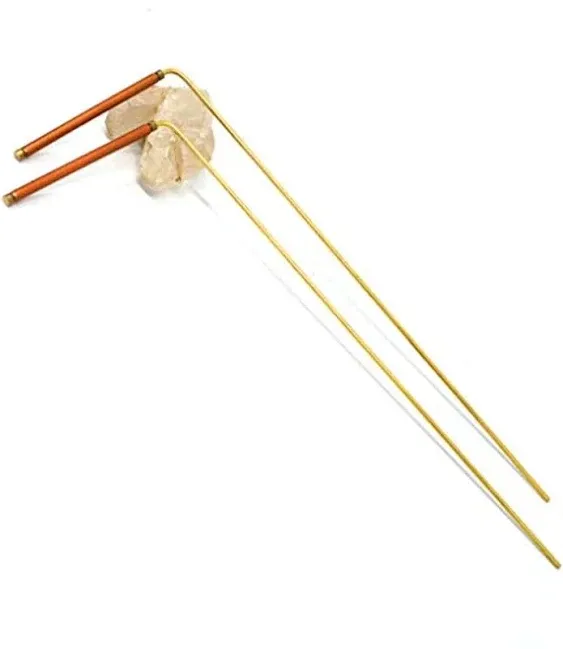 Mydeal Solid Copper and Brass Dowsing Rods with Smooth Movement for Tracing S... 680196648202