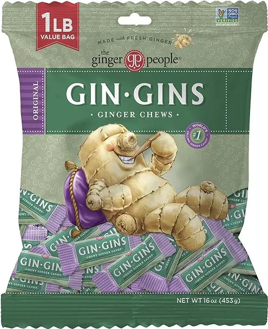 Ginger People Gin Gins Chewy Ginger Candy Original