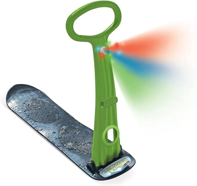 Fold-up Snowboard Kick-Scooter for Use on Snow &amp; Grass, Snow Sled, Winter Toys