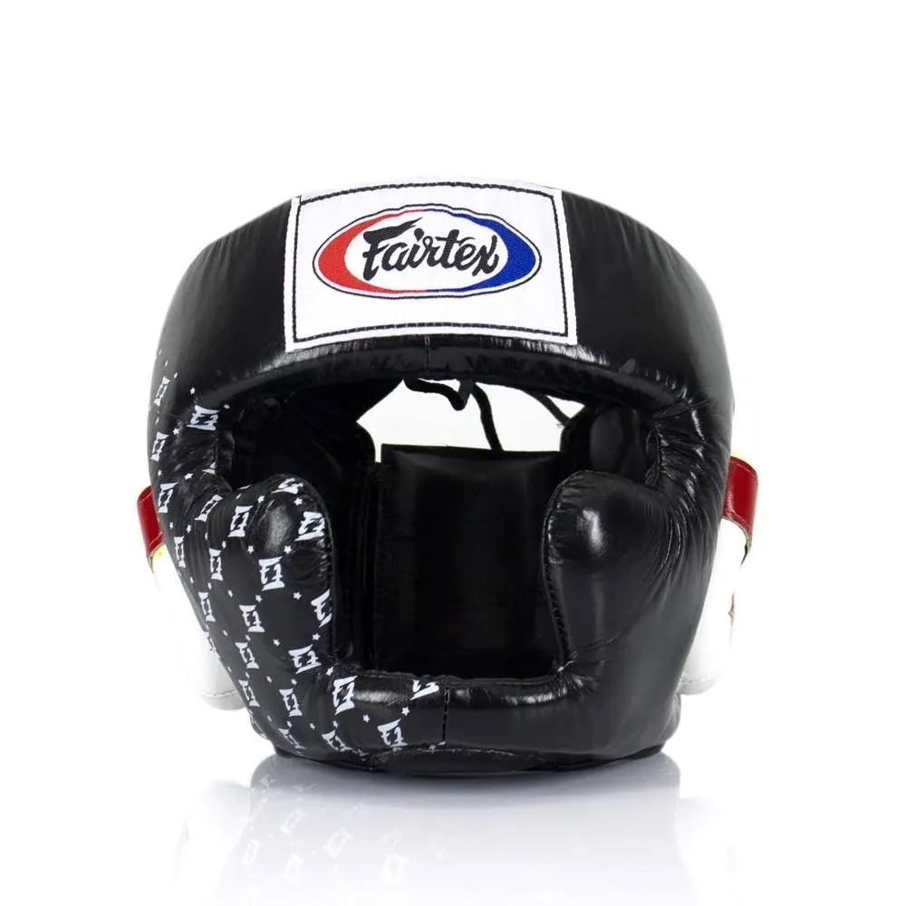 Fairtex Headgear Head Guard Super Sparring (hg10 Black/White Medium)