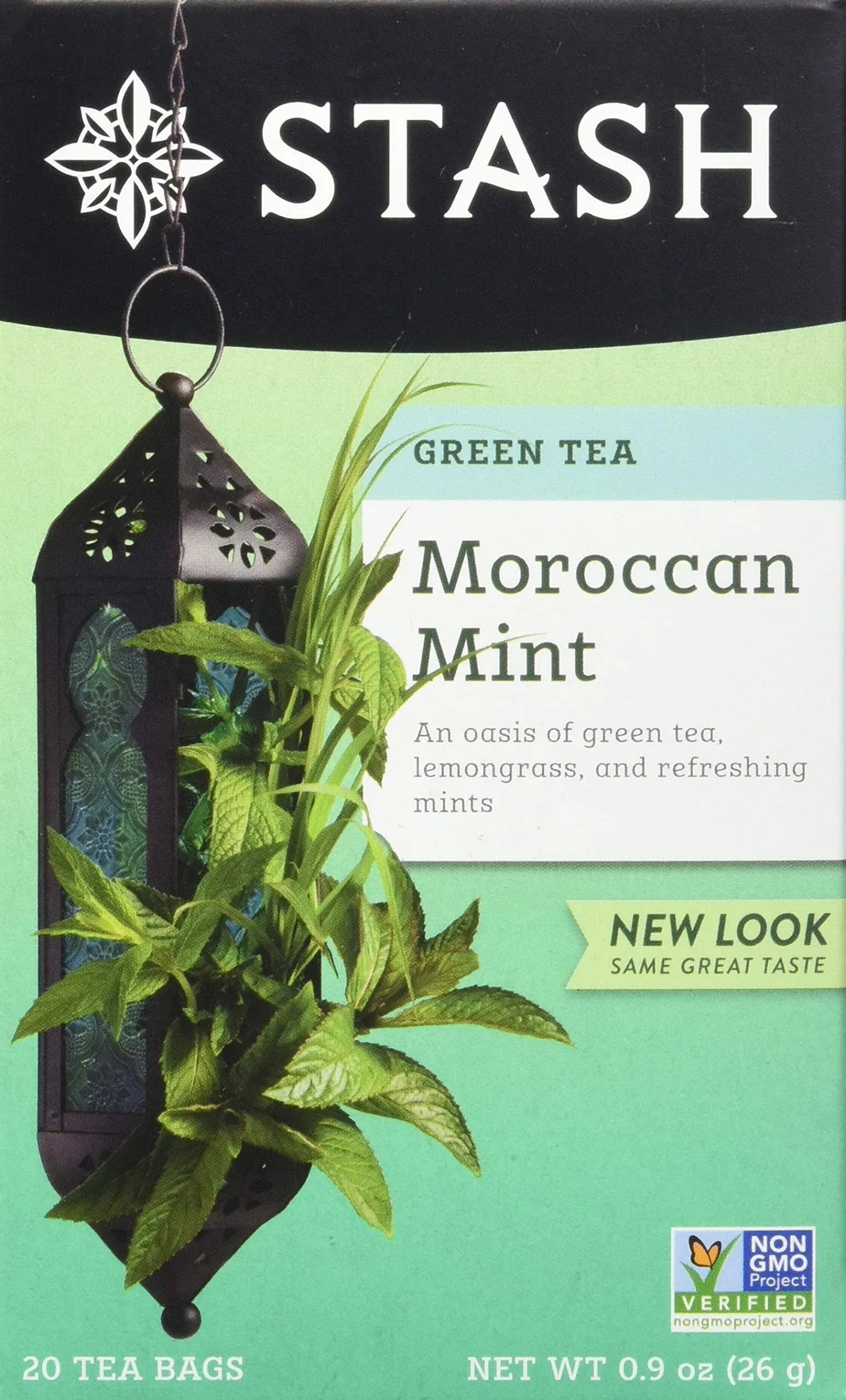 Stash Tea Moroccan Mint Green Tea - Case - Six 20 ct Boxes