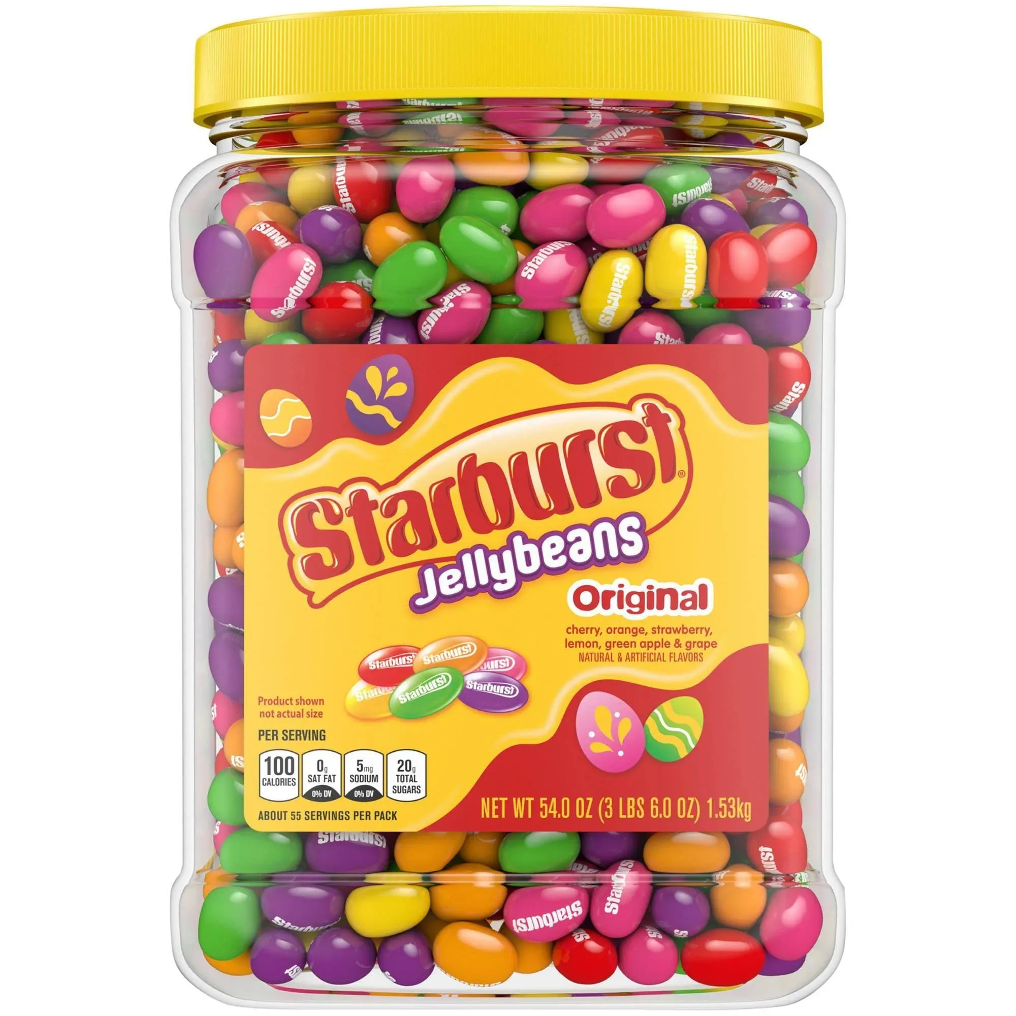 Starburst Jelly Beans Original Fruit Flavors Pantry-Size, 54 Ounce 