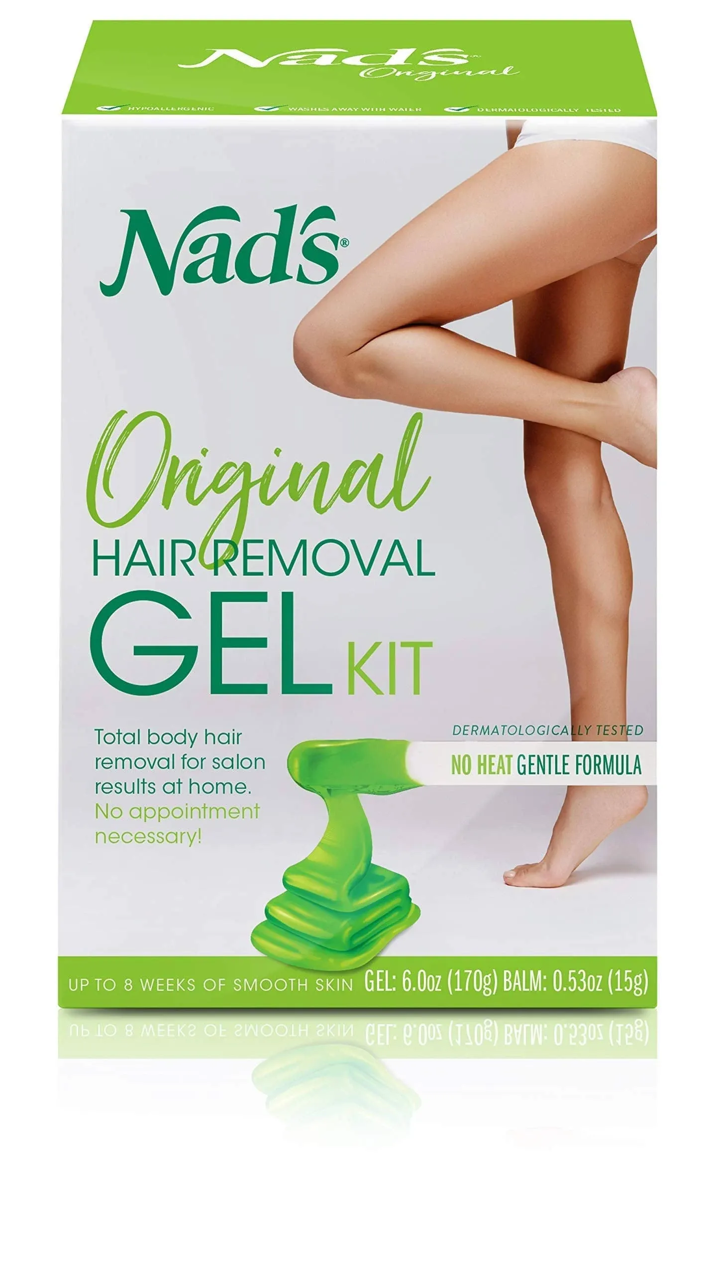 Nad's Natural Hair Removal Gel Wax Kit