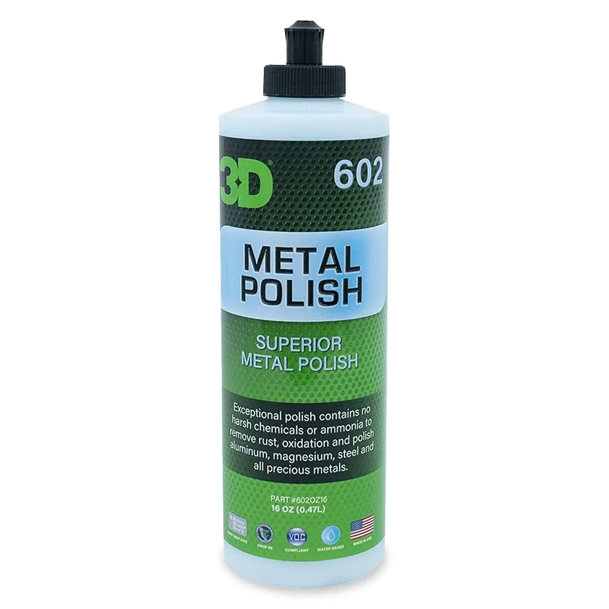 3D Metal Polish - Heavy Duty Multi Purpose Polish, Cleaner, Restorer and Protect