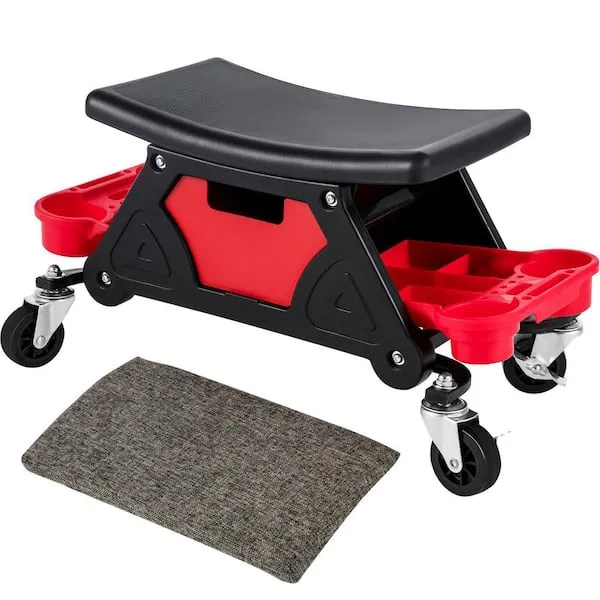 Mechanic Stool Gift for Men, Heavy Duty Rolling Mechanics Seat, with Three Sl...