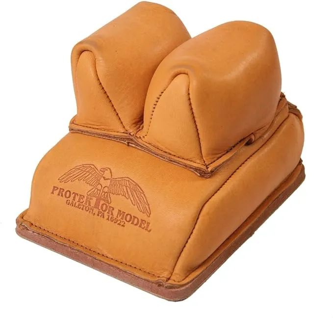 Protektor Rabbit Ear Rear Hard Bottom Leather Gun Shooting Rest Bag