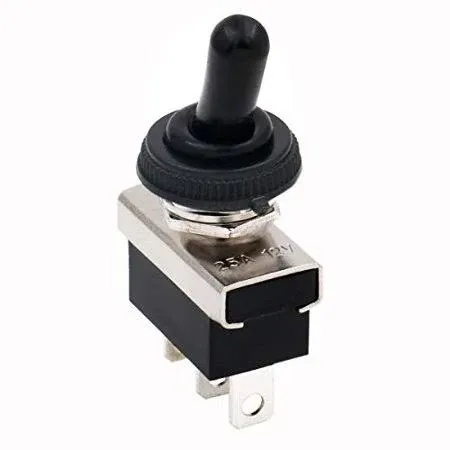 Baomain Car Toggle Switch SPDT ON-ON 3 Pin 2 Position 12V 25A with Waterproof Co