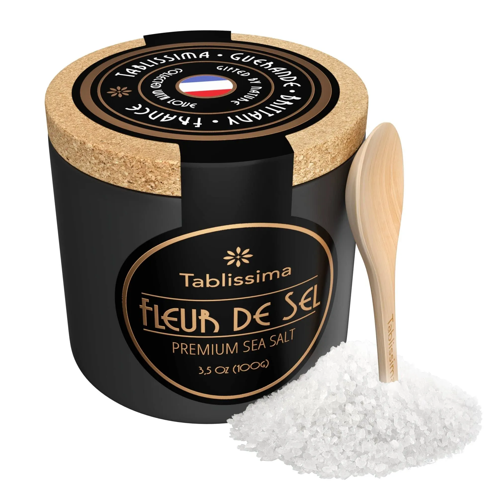 Fleur De Sel - Premium Sea Salt from Guerande France - Flaky Sea Salt from the C