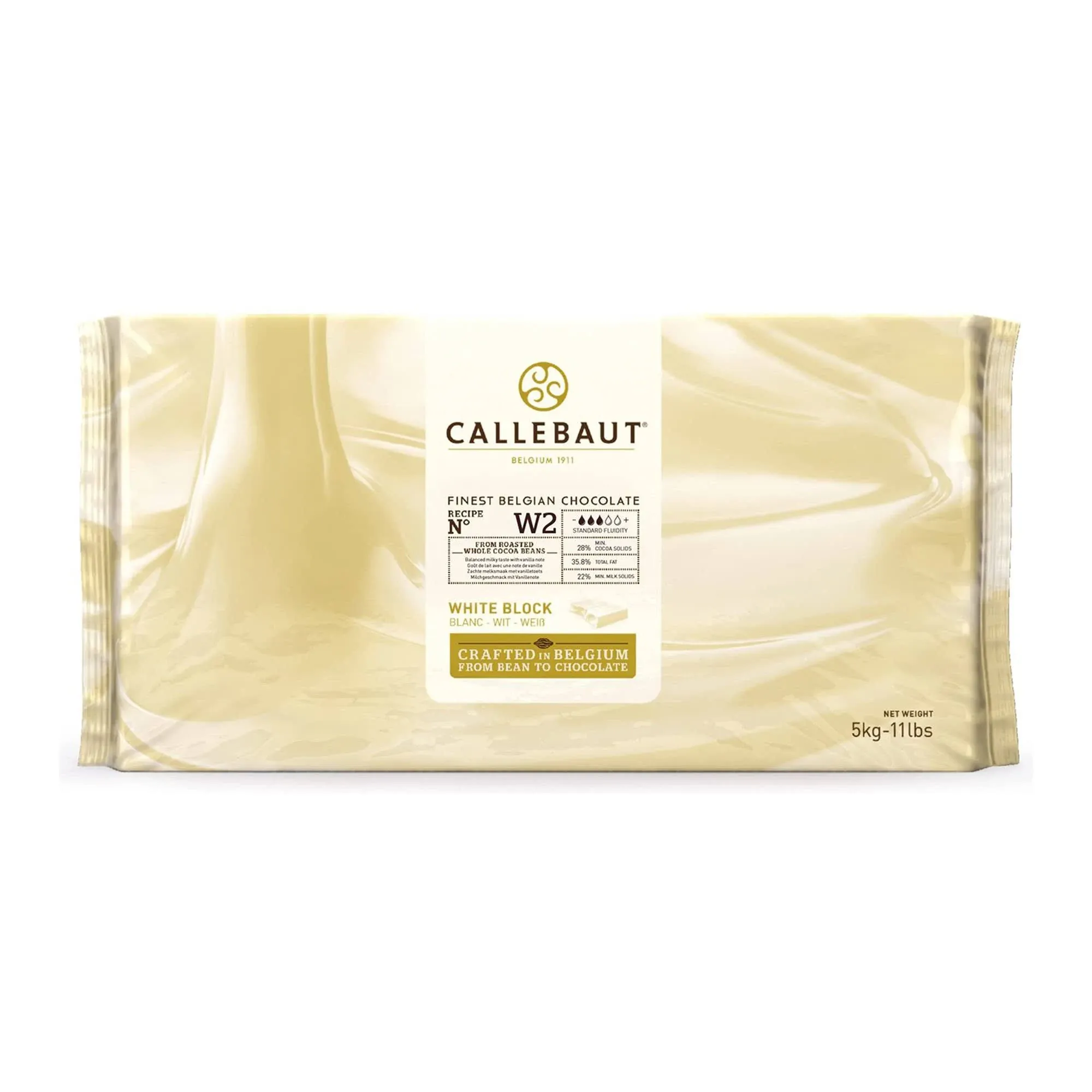 Callebaut W2 28% White Belgian Chocolate Block