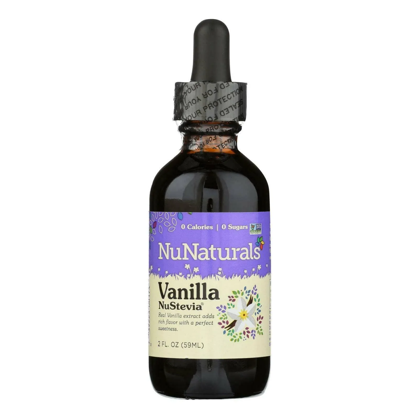 NuNaturals Pure Liquid NuStevia Vanilla - 2 fl oz bottle