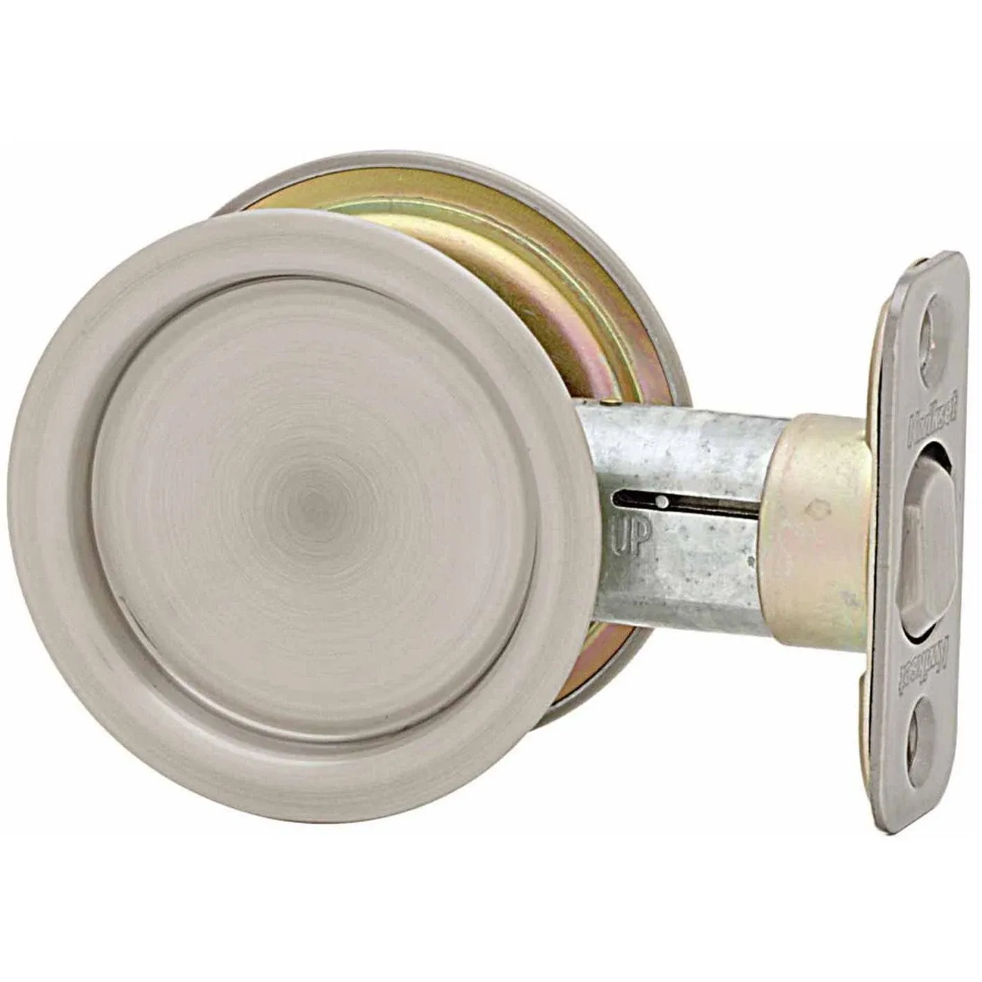 2- Kwikset Pocket Door PASSAGE 334 3 RND Round Pocket Door 93340-005    038 