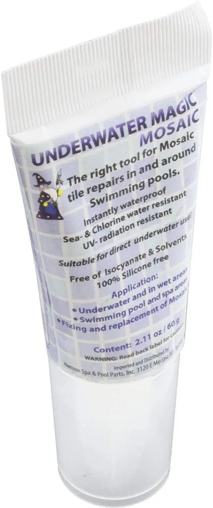 Underwater Magic Sealant, Mosaic, 2.1 oz Tube, White #MOSAIC-60-EA