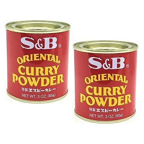 S&B Curry Powder, Oriental, 3 oz - Set of 2