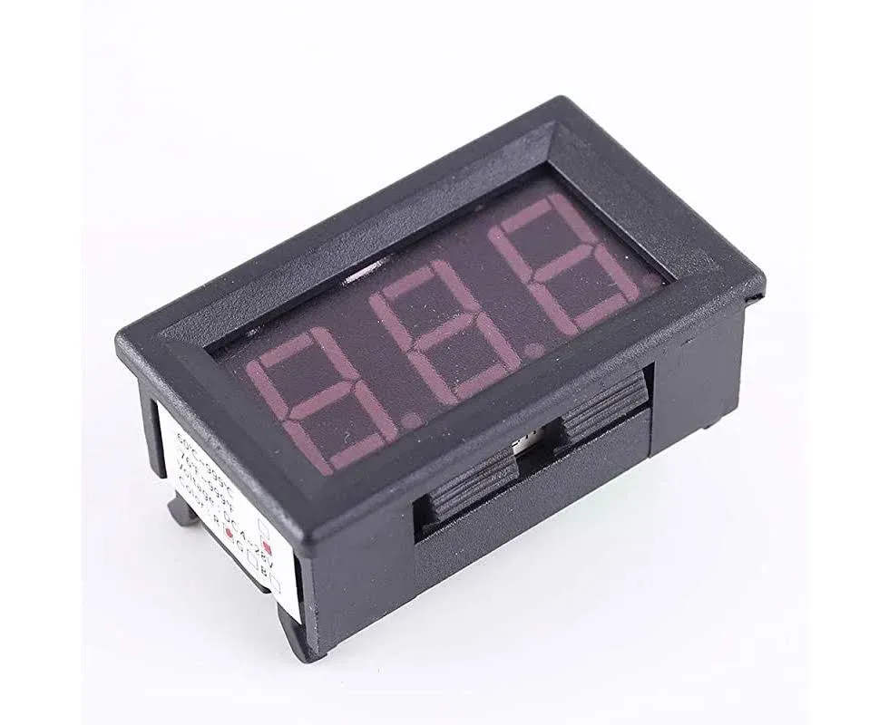 PEMENOL 12V Red Fahrenheit Digital Temperature Meter -76F~999F LED Display wi...