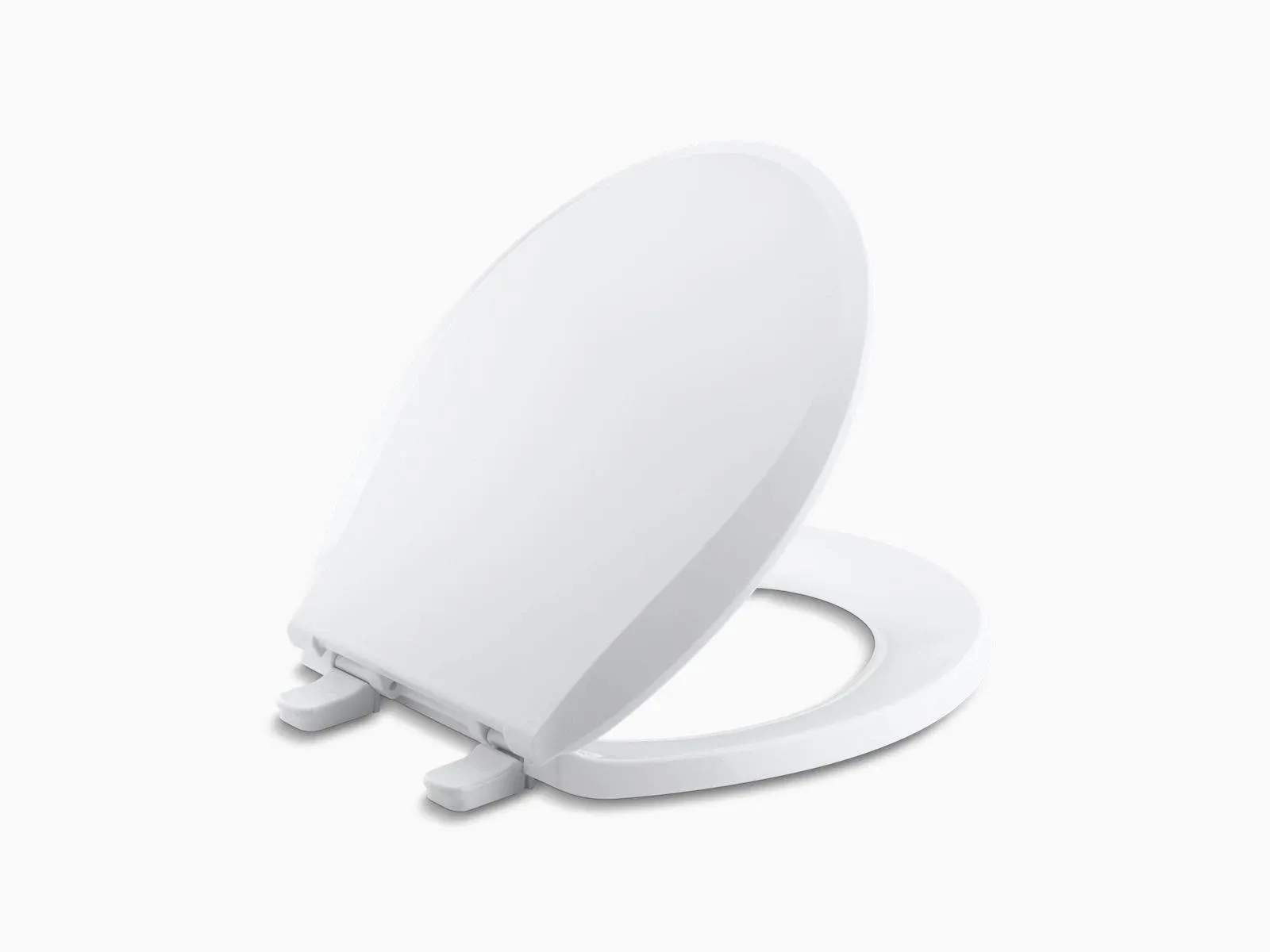 Kohler K-7316-0 White Cachet Quick-Release Round-Front Toilet Seat