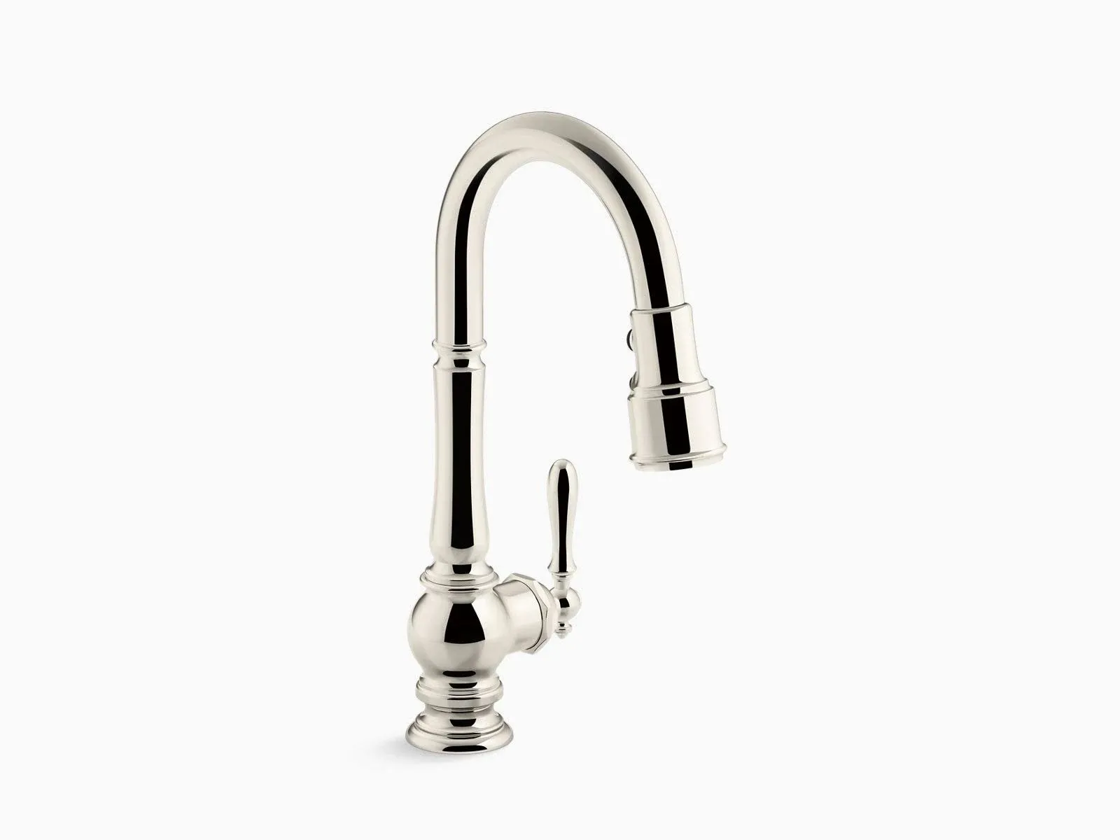 Kohler K-99261-CP Artifacts Single Handle Pull Down Kitchen Faucet - Polished Chrome