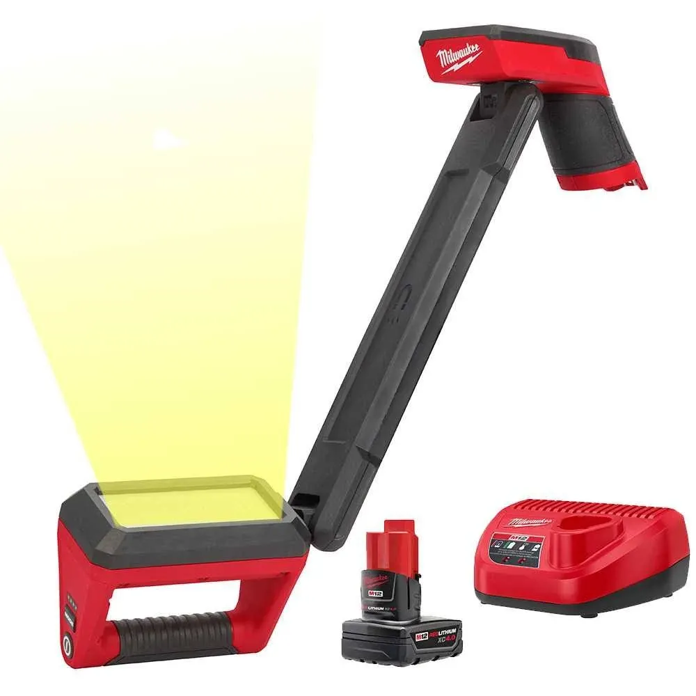 Milwaukee 2126-21XC M12 12V Lithium-Ion Cordless LED Underbody Light w/ 4.0 Ah Battery + Charger