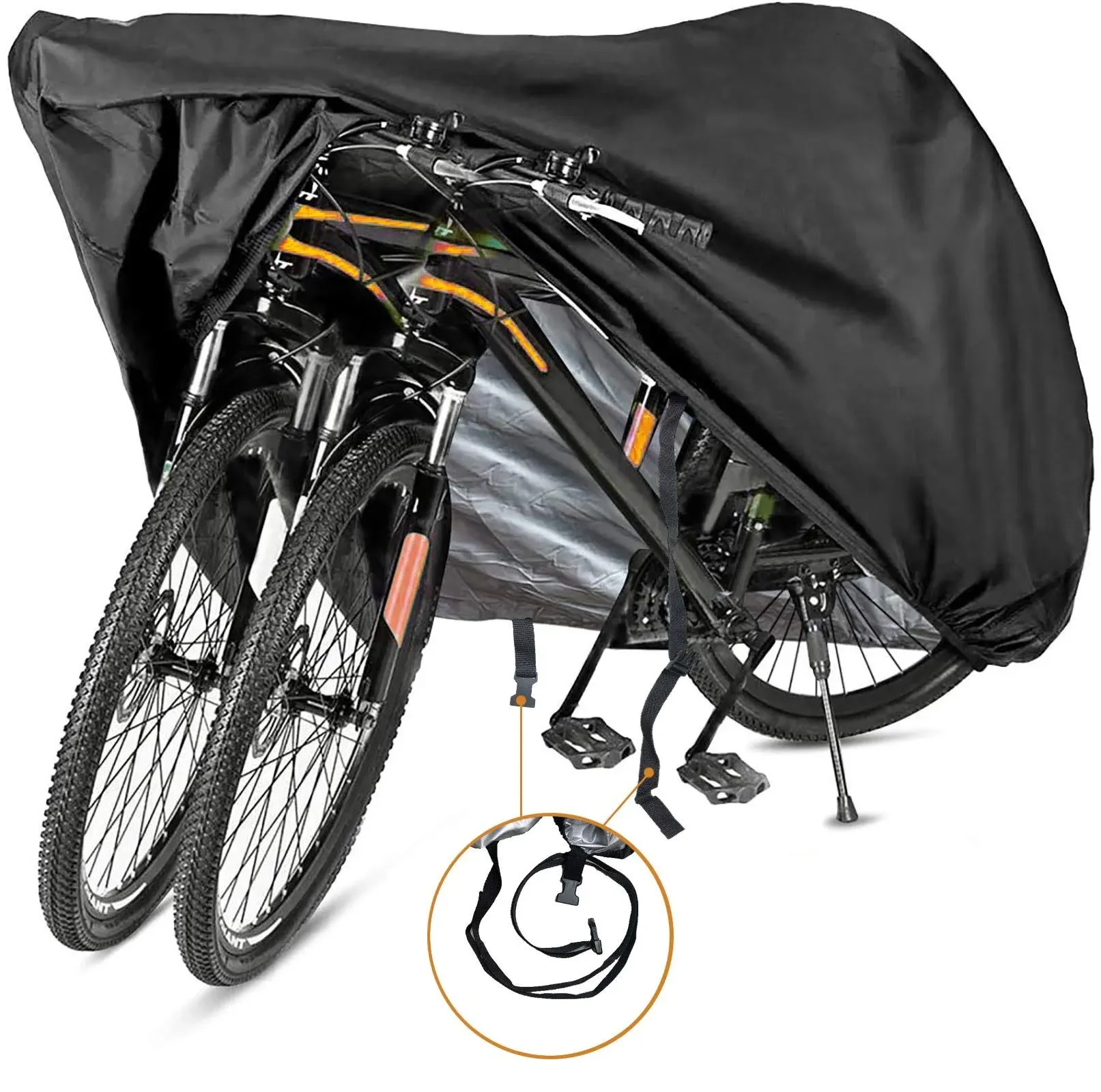 Szblnsm Bike Cover for 1 2 or 3 Bikes Outdoor Waterproof Bicycle Covers 420D ...