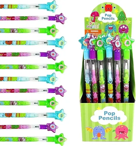 TINYMILLS 24 Pcs Monsters Multi Point Pencils