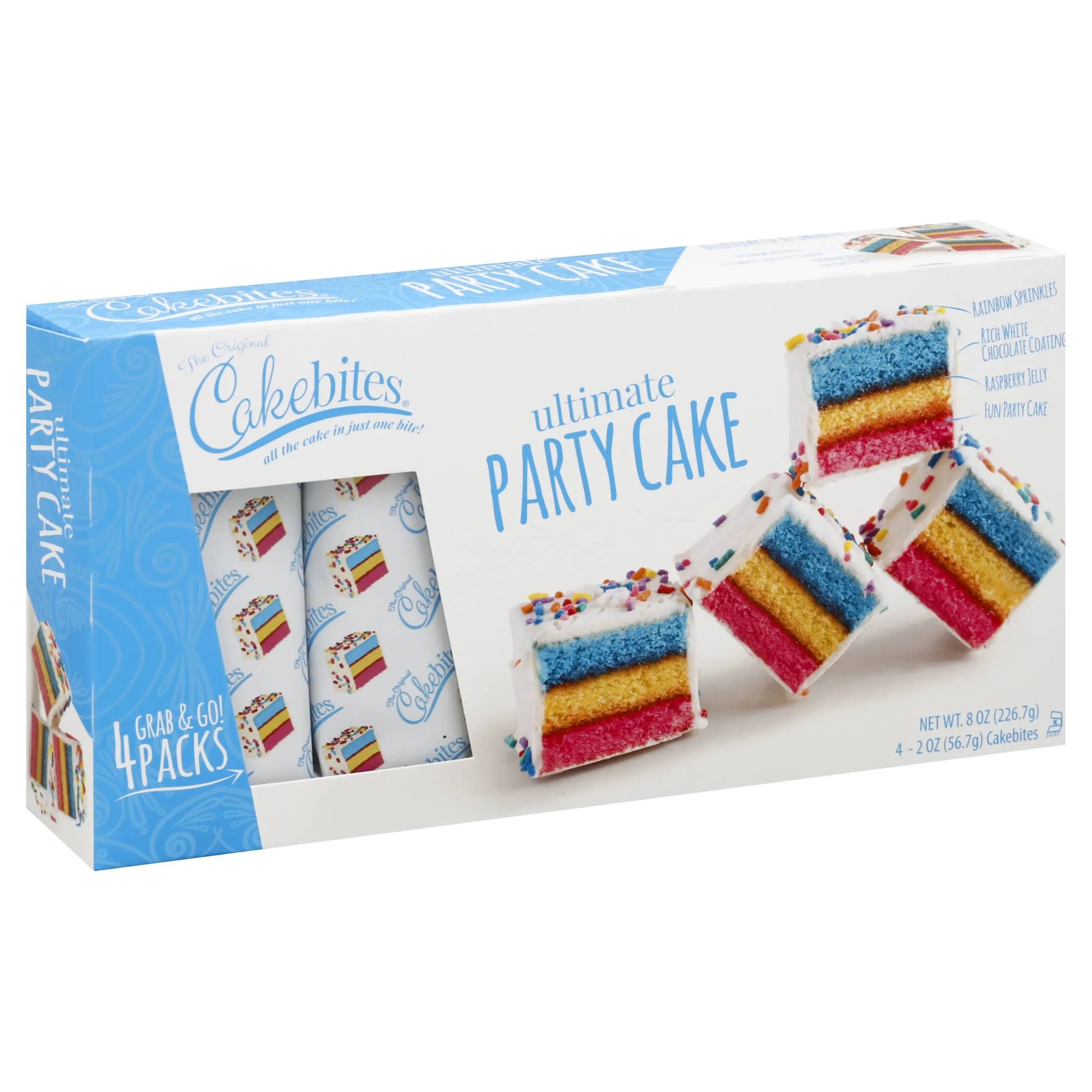 Cakebites Cakebites, Party, Ultimate, 4 Packs - 4 pack, 2 oz cakebites