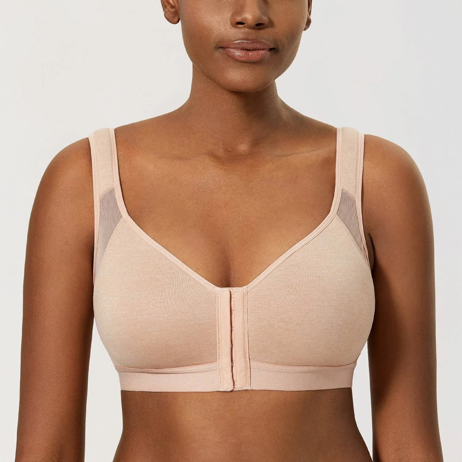 Delimira front close wire free bra 40E