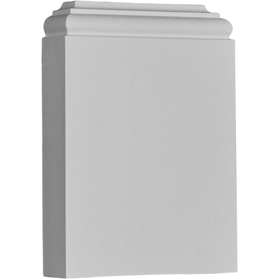 7 3/8"W x 10 1/4"H x 1 7/8"P Traditional Plinth Block