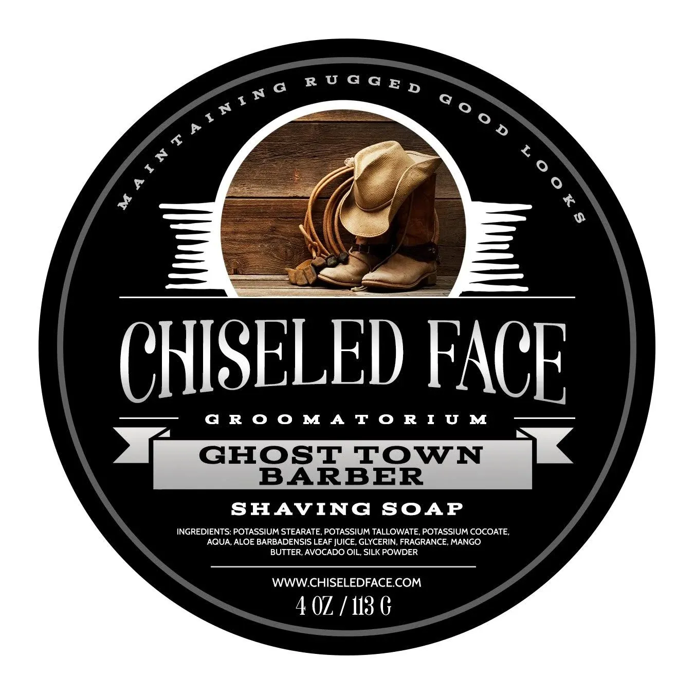 Ghost Town Barber - Handmade Luxury Shaving Soap from Chiseled Face Groomatorium