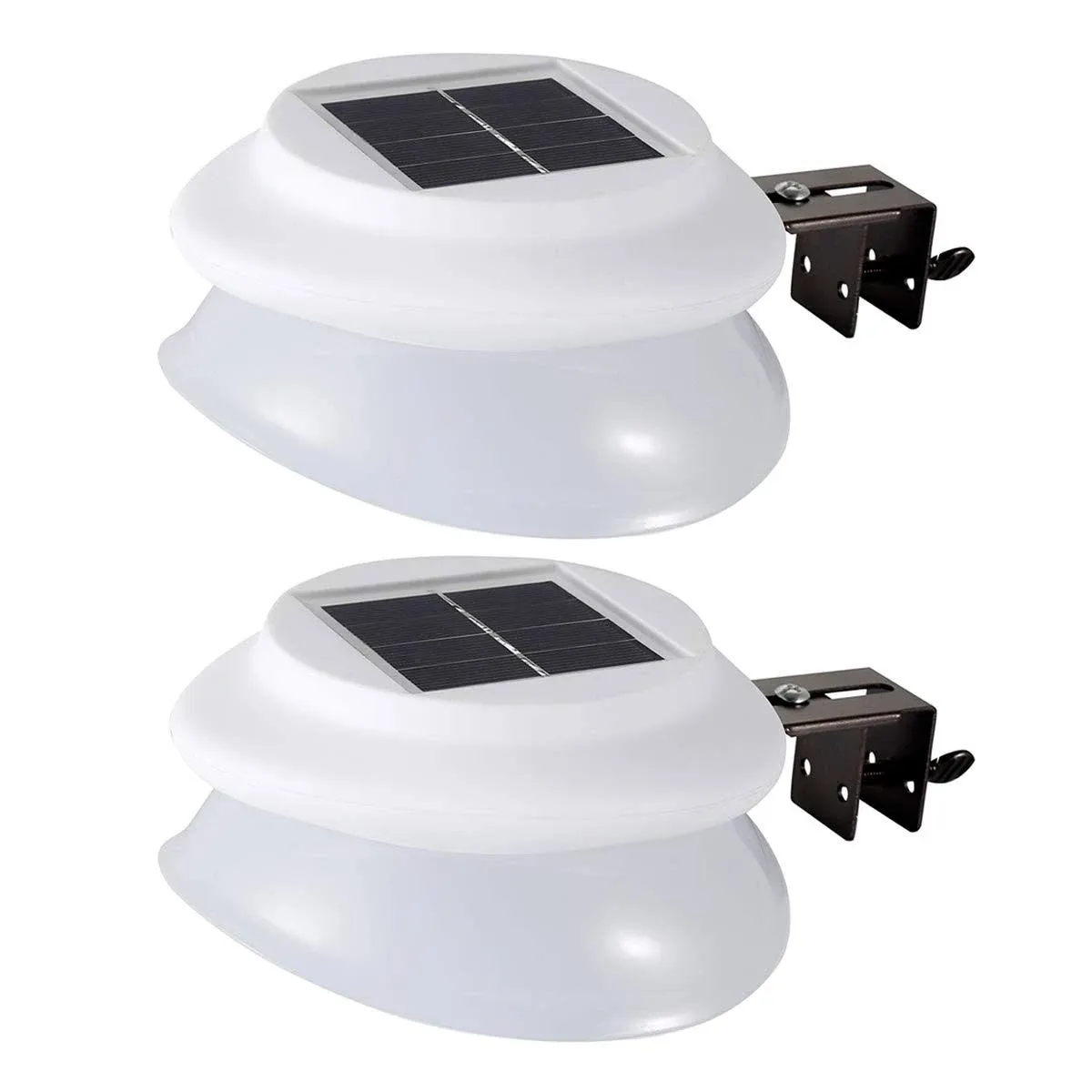 4Pack Solar Pool Light Cold White Solar Deck Lights Outdoor Waterproof Led