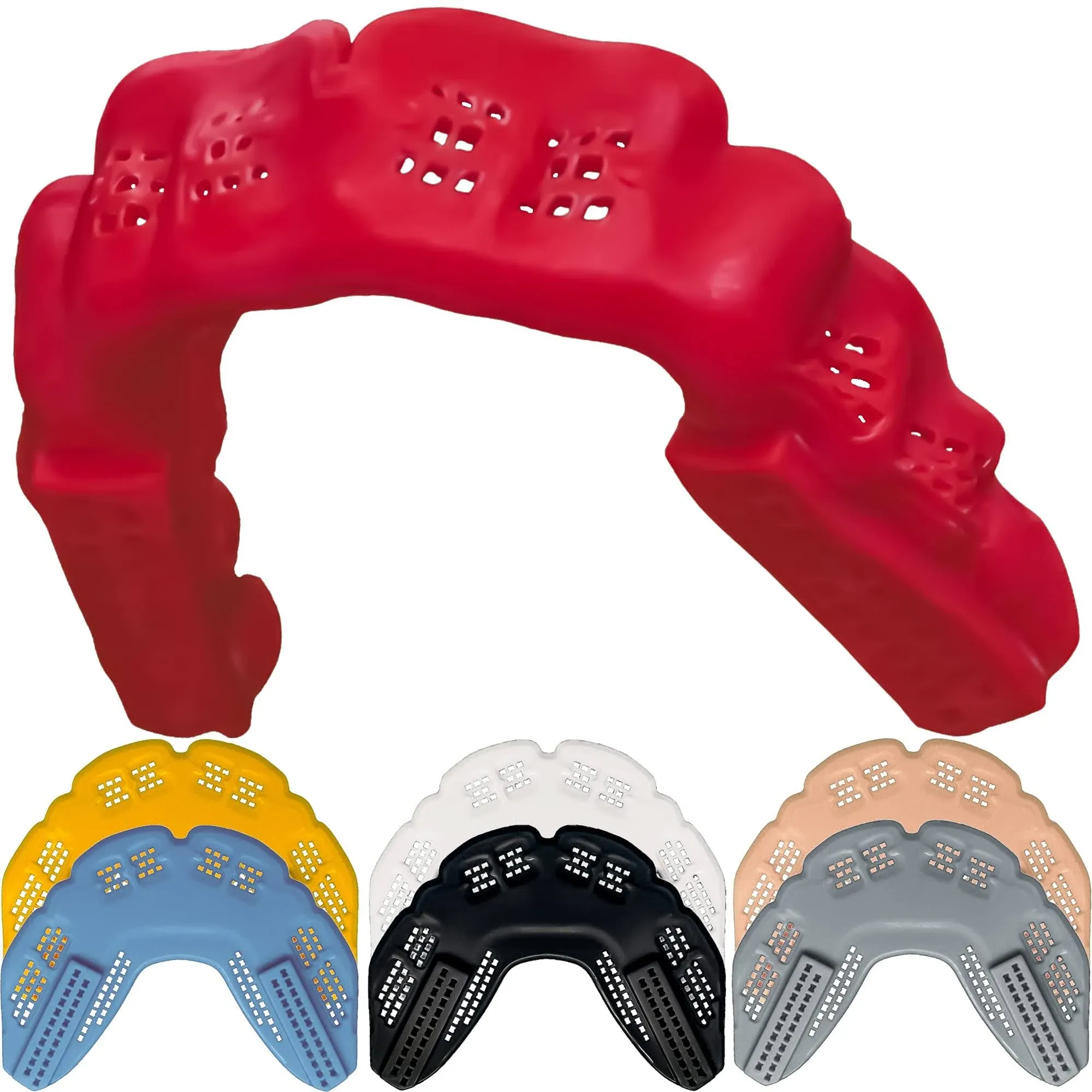 Bulletproof Kevlar: World’s Thinnest Youth Mouth Guard is 3X Stronger! Flag Football Mouthguard Lacrosse Karate Basketball Wrestling BJJ Mouthpiece Boxing Hockey MMA Kids Braces Teeth Grinding Thin