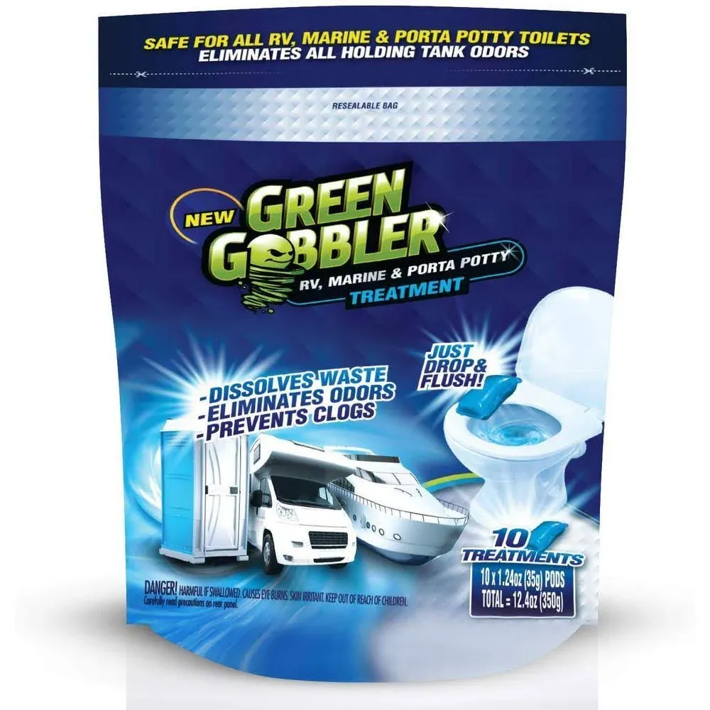 Green Gobbler Holding Tank Deodorizer and Treatment | RV, Marine &amp; Porta Pott...