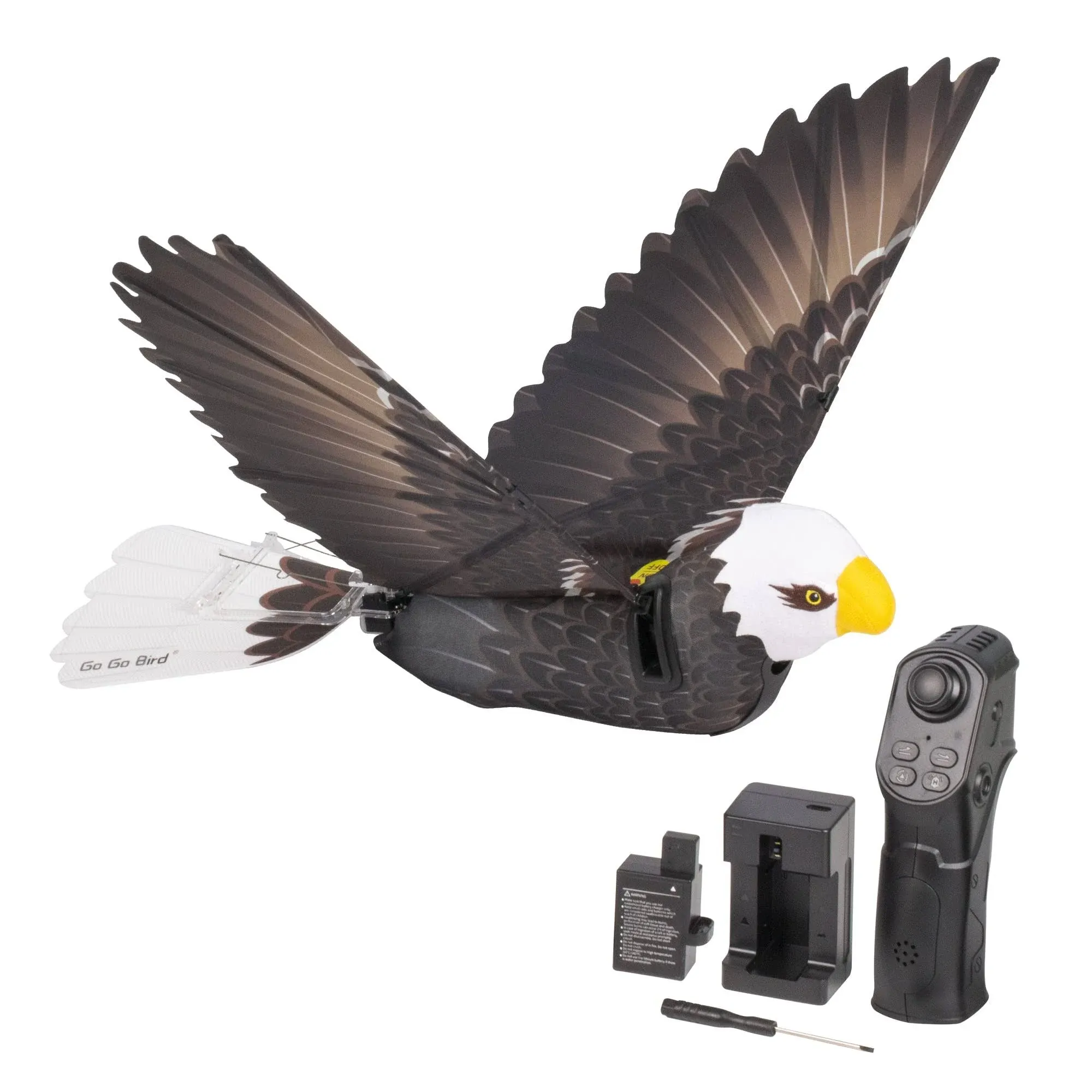 Zing Go Go Bird Eagle Premium Remote Control Flying Aircraft Looks and Flies Like A Real Eagle – Carbon Fiber Dron