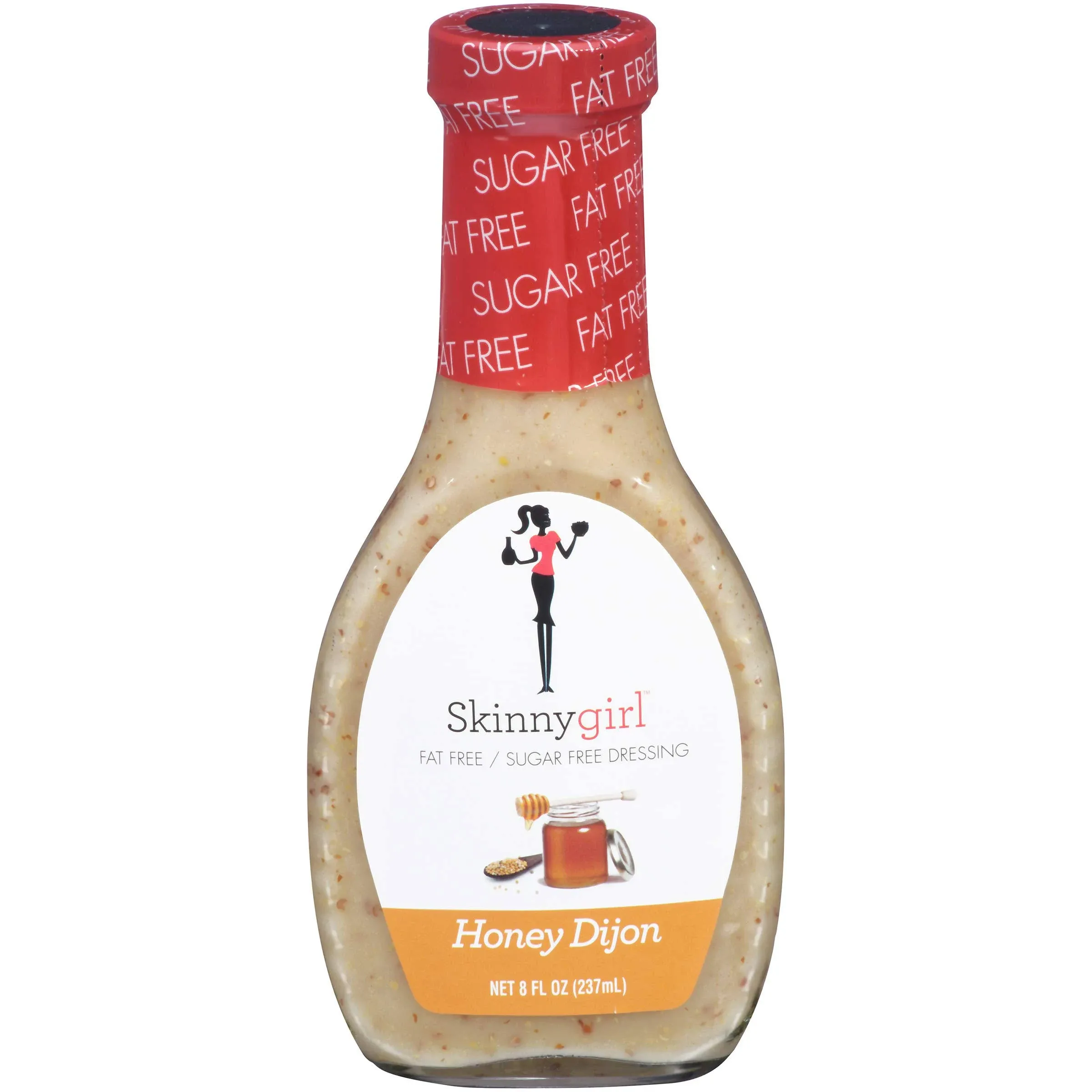 Skinnygirl Fat Free Salad Dressing, Sugar Free Honey Dijon, 8 Ounce (Pack of 12)