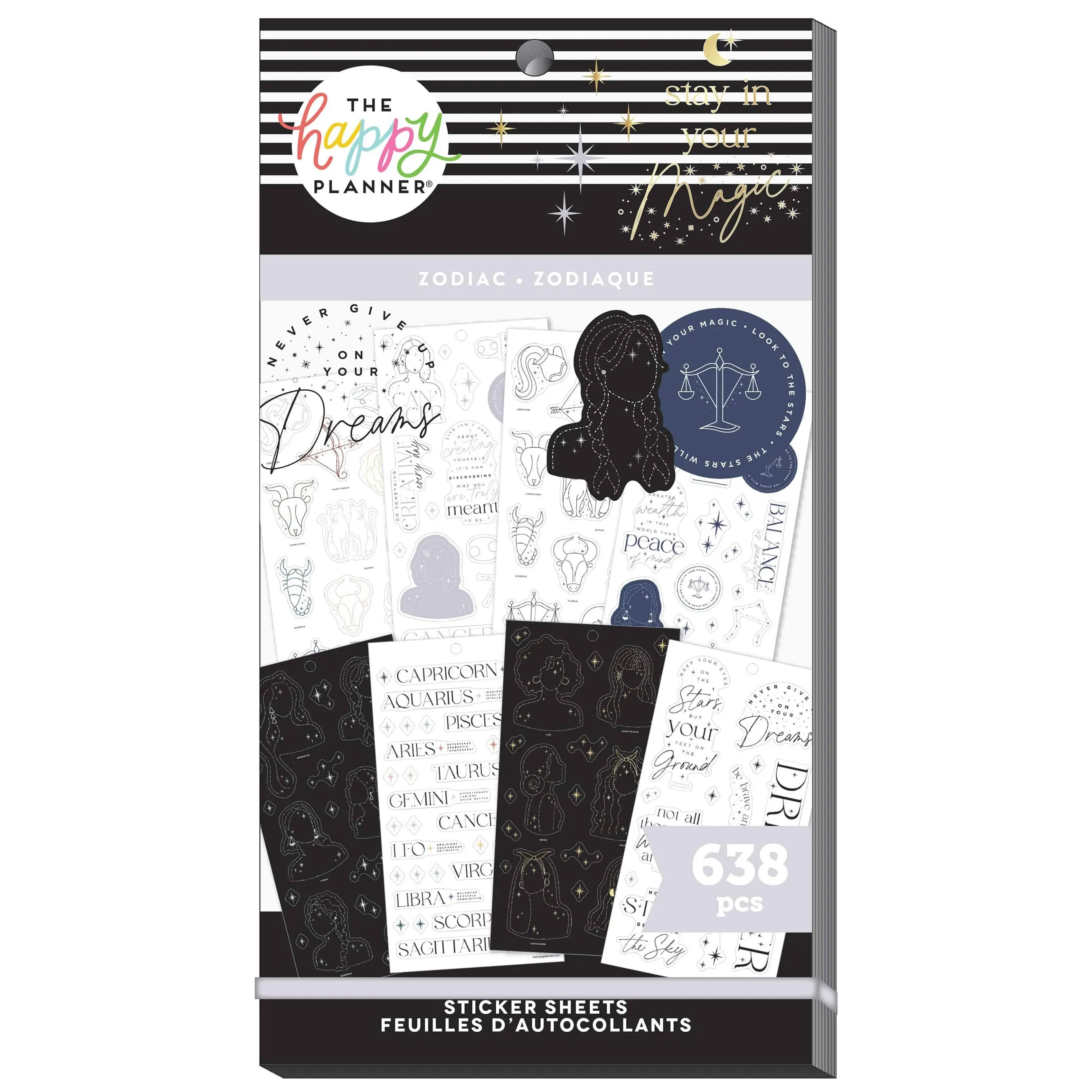 The Happy Planner ZODIAC Sticker Sheets 638 Pieces SVP130-058