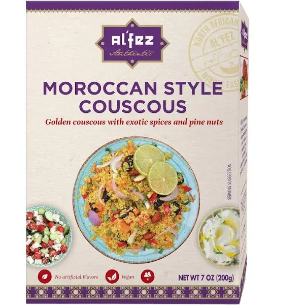 Al'Fez Moroccan Spiced Couscous, 7 oz, Pack of 6, No Artificial Flavors, Vegan ...